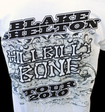 Anvil Men's Blake Shelton Hillbilly Bone 2010 Tour White Shirt Size Large