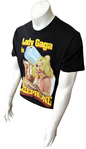 Men's Lady Gaga In Telephone The Monster Ball 2010-2011 Tour Black Shirt Size XL