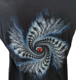 Anvil Men's Tool Eye Graphic Black Short Sleeve Shirt Size X-Large