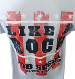 Alstyle Men's Bob Seger & The Silver Bullet Band Like A Rock Gray Shirt Size M
