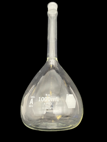 Kimble Kimax 28014 1000 ml Glass Volumetric Flask Class A