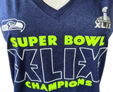 Nike Dri-Fit Women's Seattle Seahawks Super Bowl XLIX Champions Navy Shirt M