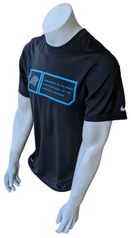 Nike Dri-Fit Men's Carolina Panthers Engineered NFL Black Short Size Small