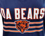 Nike Dri Fit Women's Chicago Bears Da Bears Navy Short Sleeve Shirt Size Small
