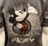 Disney Mickey Mouse Super Quality Character Gray Short Sleeve T-Shirt Size Large