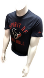 Nike Dri Fit Men's Houston Texans Spirit Of The Bull Navy Short Sleeve Shirt NFL