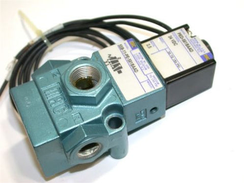 NEW MAC UNIVERSAL 1/4” NPTF 120VAC SOLENOID AIR VALVE 55B-11-PE-591BAAD & PED-59