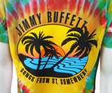 Gildan Men's Jimmy Buffet Songs From St. Somewhere Tie-Dye Shirt Size Large