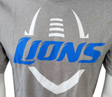Nike Dri-Fit Men's Detroit Lions NFL Football Gray Short Sleeve Shirt Size Small
