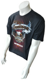 Alstyle Men's Harley Davidson Motorcycles Eagle Graphic Black Shirt Size Large