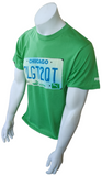 Puma Men's Chicago The Windy City License Plate Green Shirt Size Medium