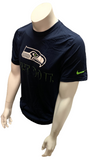 Nike Dri Fit Men's Seattle Seahawks Just Do It Navy Short Sleeve Shirt NFL