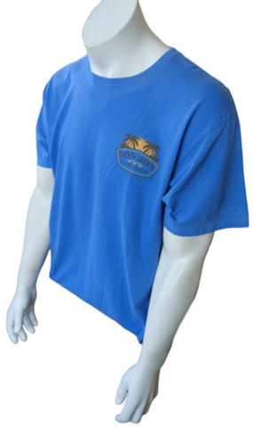 Anvil Chroma Zone Men's Ron Jon Surf Shop World Famous Orlando Blue Shirt Size L
