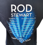 Hanes Men's Rod Stewart The Heart and soul Tour 2011 Black Shirt Size Large