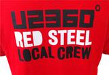 Alstyle Men's U2 360° World Tour Load In 180 Red Steel Local Crew Shirt Size XL