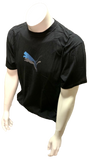 Puma Men's Graphic Black Short Sleeve Shirt Size Large