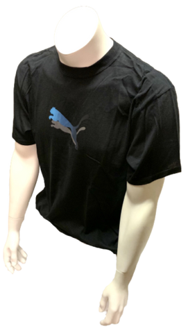 Puma Men's Graphic Black Short Sleeve Shirt Size Large