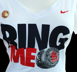 Nike Women's St. Louis Cardinals Ring Me White Slim Fit Shirt Size Medium
