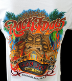 Anvil Men's Ron Jon Surf Shop Rockidols Cocoa Beach Fl White Shirt Size Large