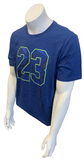 Nike Men's Michael Jordan 23 Blue Short Sleeve Shirt Size Large