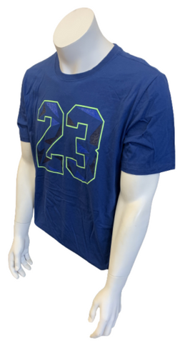 Nike Men's Michael Jordan 23 Blue Short Sleeve Shirt Size Large