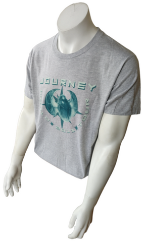 Tultex Men's Journey World Tour 2011 Concert Gray Short Sleeve Shirt Size Large