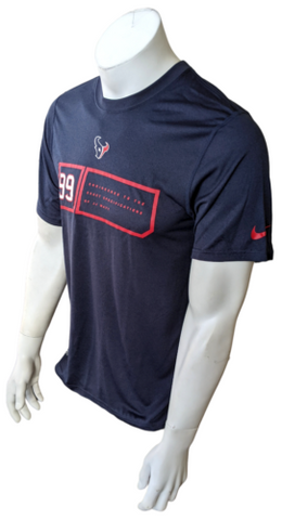 Nike Men's Houston Texans Engineered To JJ Watt Navy Short Sleeve Shirt Size S