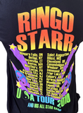 Men's Ringo Starr And His All Star Band USA Tour 2010 Black Shirt Size Medium