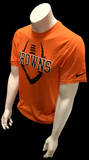 Nike Dri Fit Men's Cleveland Browns Football Orange Short Sleeve Shirt NFL