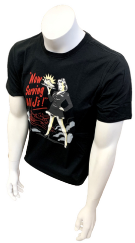 Nike Jordan Men's Now Serving All J's Black Short Sleeve Shirt Size Medium