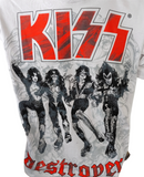 Tultex Men's KISS Destroyer 1976 Gray Short Sleeve Shirt Large