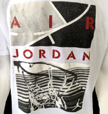 Nike Jordan Men's Air Jordan Basketball Graphic White Short Sleeve Shirt Size L