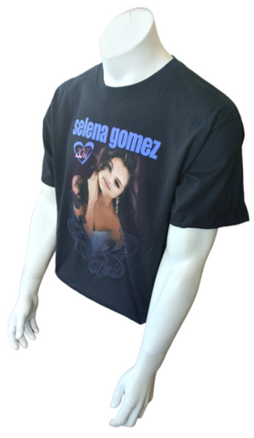 Anvil Selena Gomez 2011 Black Short Sleeve Shirt Size Large