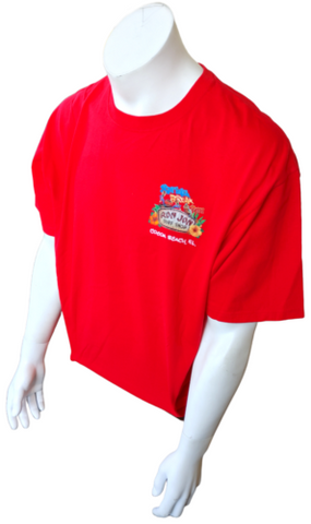Anvil Men's Ron Jon Surf Shop Spring Break 2011 Cocoa Beach Red Shirt Size XL