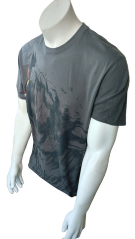Next Level Apparel Men's Kings Of Leon Wolf Graphic Gray Shirt Size Large