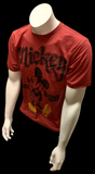 Disney Mickey Mouse Since 1928 Red Shirt Short Sleeve T-Shirt Size Medium