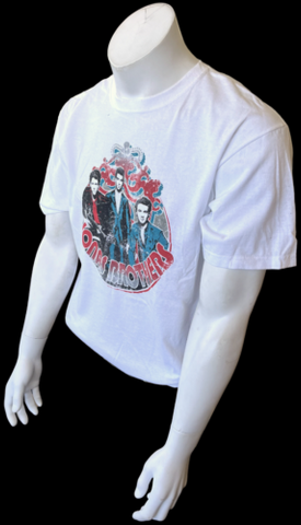 Anvil Men's Jonas Brothers Tour 2010 White Short Sleeve Shirt Size Large