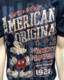 Disney Men's The One & Only American Original Mickey Mouse Navy T-Shirt Size L
