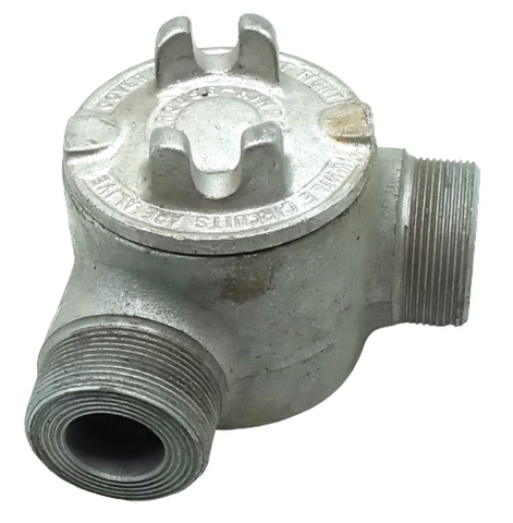 Crouse-Hinds GUAN Explosion Proof RMC Conduit Outlet Box W/ Cover 3/4" HUB