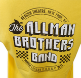 Gildan Men's The Allman Brothers Band Beacon Theatre NY Yellow Shirt Size Large