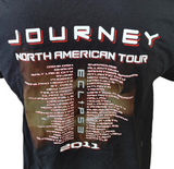 Anvil Men's Journey Eclipse North American 2011 Tour Black Shirt Size Large