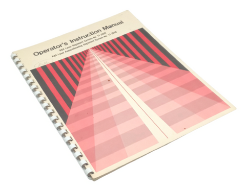 K & E Laser Alignment System No. 71 2600 Operator's Instruction Manual