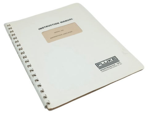 Fluke Model 203 Distribution Amplifier Instruction Manual