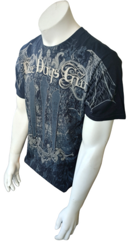 Anvil Men's Three Days Grace Life Starts Now Graphic Black Shirt Size Medium