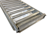 136 Unex Span Track Carton Flow Gravity Roller Conveyor 9.5" x 93" Lot of 136