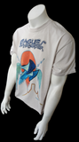 Gildan Men's Eagles On The Boarder Graphic Tan Short Sleeve Shirt Size Large