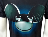 Tultex Men's Deadmau5 Deadmouse Graphic Black Short Sleeve Shirt Size Small