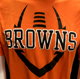Nike Dri Fit Men's Cleveland Browns Football Orange Short Sleeve Shirt NFL