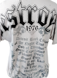 Tultex Men's KISS Destroyer 1976 Gray Short Sleeve Shirt Large