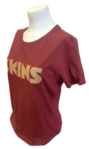 Nike Women's Washington Redskins SKINS NFL Burgundy Slim Fit Shirt Size Large